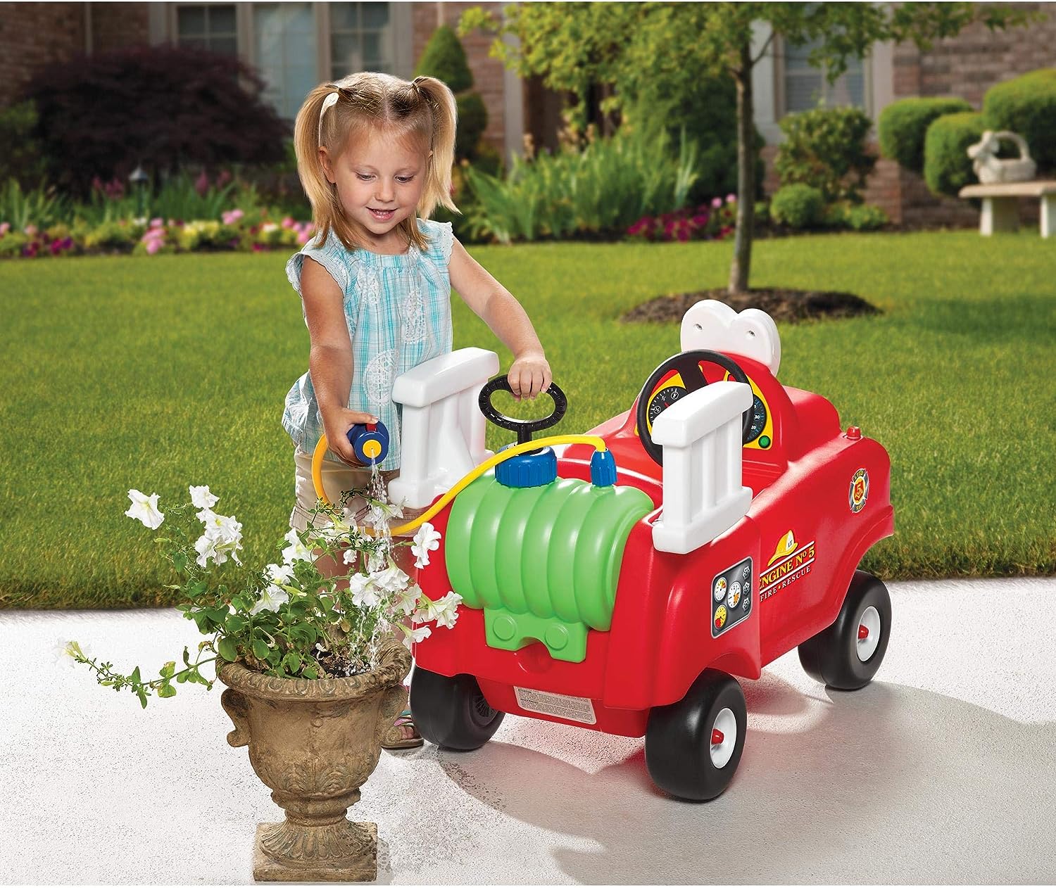 Little tikes fire truck cheap ride on