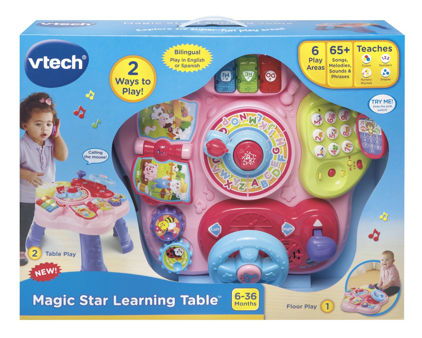 Vtech magic star learning table outlet pink