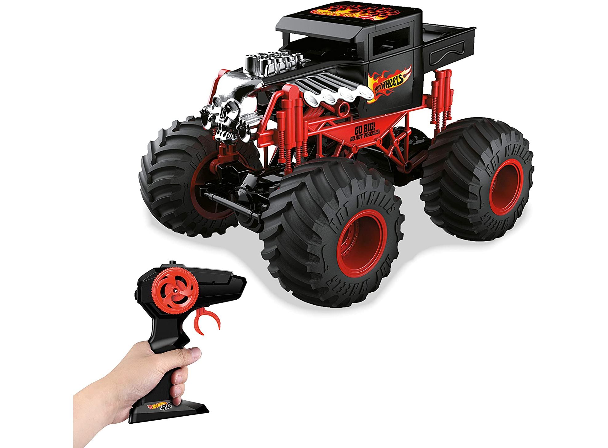 MONDO AUTO RADIOCOMANDO HOT WHEELS MONSTER TRUCKS BONE SHAKER SCALA 1:14  63648