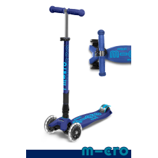 اسکوتر مکسی دلوکس جمع شو مایکرو Micro با چرخ های چراغ دار مدل آبی, تنوع: MMD099-Blue, image 4