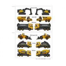 پک 3 تايی ماشين های عمرانی Majorette (دامپر - تریلی - بیل مکانیکی), تنوع: 212057284-Volvo Construction 1, image 3