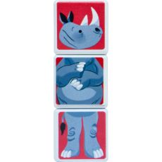 ست بازی مکعب جادویی 3 تایی حیوانات ساوانا پلی مگنت, تنوع: 4003-PM-Magic Cube Savanna Animals, image 4