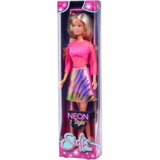 عروسک 29 سانتی Steffi Love مدل Neon Style با لباس صورتی, تنوع: 105733665-Pink, image 