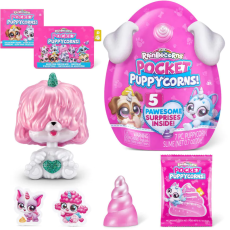 عروسک سورپرایزی رینبوکورنز RainBocoRns سری Pocket Puppycorns 5 سورپرایزی با شاخ صورتی, تنوع: 9285 - pink, image 