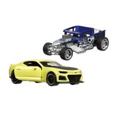 پک 2 تایی ماشین‌ های Hot Wheels سری Pull-Back Speeders مدل  2022 Camaro ZL1و Bone Shaker, تنوع: HPR91-Bone Shaker, image 2