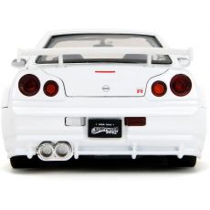 ماشین فلزی نیسان اسکای لاین 2002 مدل GT-R R34 و فیگور فلزی Ryu با مقیاس 1:24, تنوع: 253255071-Ryu, image 7