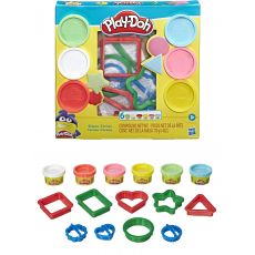 پک 6 تایی خمیربازی به همراه قالب اشکال Play Doh, تنوع: E8530-Shape, image 