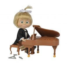 ست عروسک موزیکال ماشا با پیانو, image 