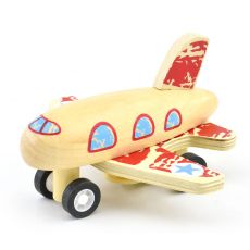 هواپیمای عقب کش چوبی پیکاردو (قرمز), تنوع: BZ-01-E-PD-Red, image 