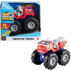 پک تکی ماشین 13 سانتی Hot Wheels سری Monster Truck مدل Twisted Tredz (5 Alarm), تنوع: GVK37-5 Alarm, image 