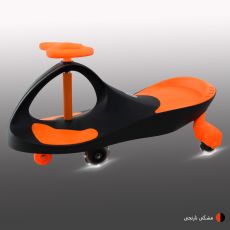 سه‌چرخه لوپ کار با چرخ‌های چراغ‌ دار مدل مشکی نارنجی, image 2