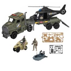 ست بازی تریلی و هلی کوپتر سربازهای Soldier Force مدل Army Deploy, image 2
