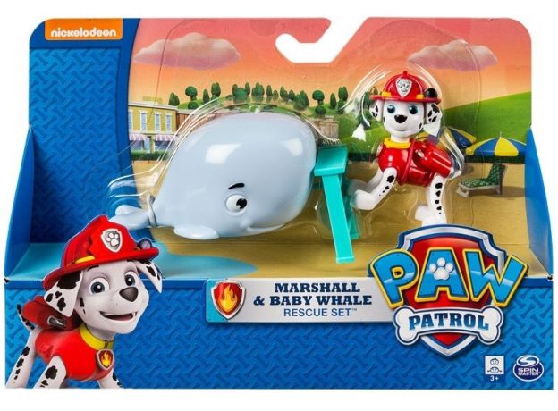 ست عروسک مارشال و بچه نهنگ Paw Patrol, image 