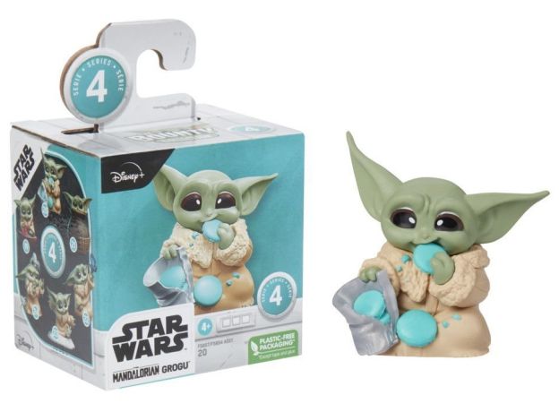 فیگور 5 سانتی بیبی یودا Baby Yoda در حال کوکی خوردن, image 