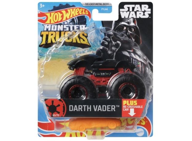 پک تکی ماشین Hot Wheels سری Monster Truck مدل Darth Vader, image 