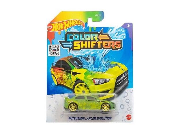 ماشین تغییر رنگ دهنده Hot Wheels سری Colour Shifters مدل Mitsubishi Lancer Evolution, image 