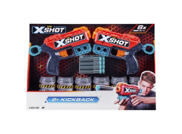 تفنگ دوقلو ایکس شات X-Shot مدل Kickback, image 