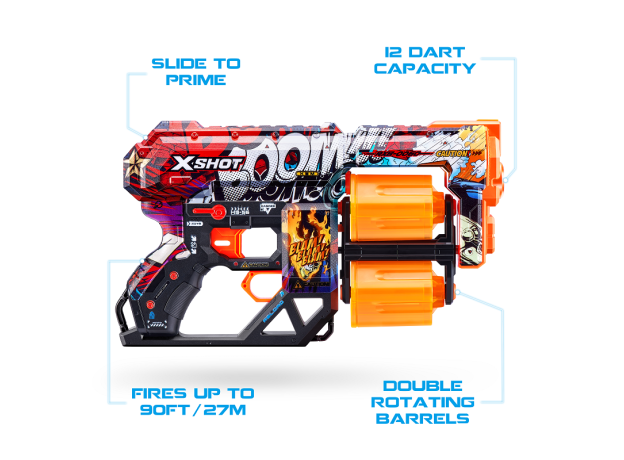 تفنگ ایکس شات X-Shot سری Skins مدل Dread Boom, تنوع: 36517-Dread Dart Blaster, image 6