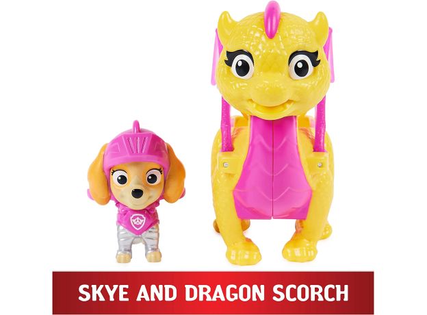 اژدها اسکروچ و اسکای سگ های نگهبان Paw Patrol سری Rescue Knight, تنوع: 6063149-Scorch, image 4