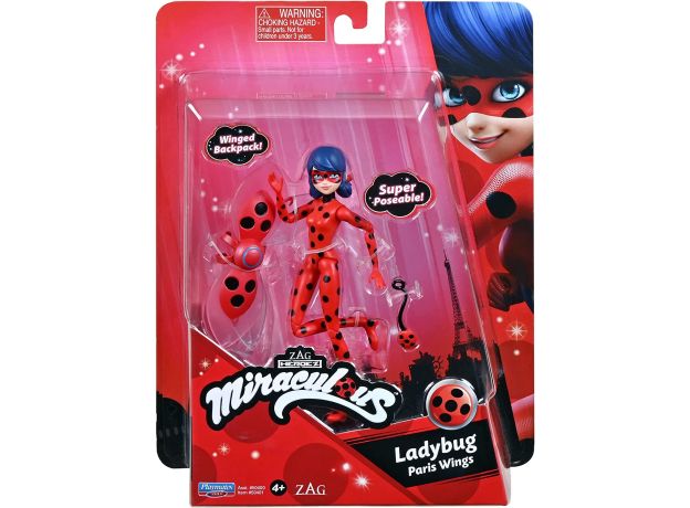 عروسک 12 سانتی دختر کفشدوزکی, تنوع: MCL-50400-Ladybug Paris, image 