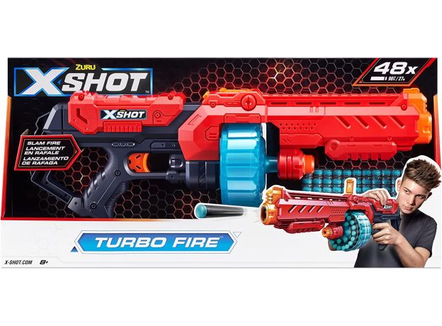 تفنگ ایکس شات X-Shot مدل Turbo Fire قرمز, image 2