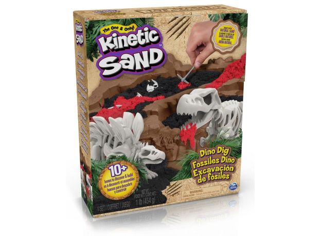 شن بازی کینتیک سند Kinetic Sand مدل حفاری دایناسور, image 