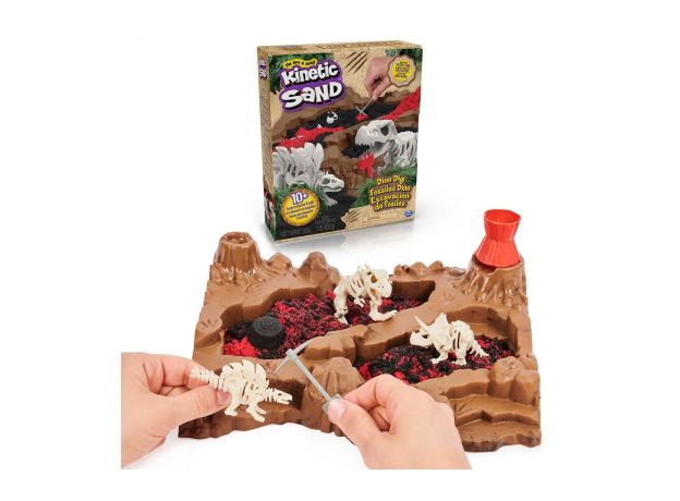 شن بازی کینتیک سند Kinetic Sand مدل حفاری دایناسور, image 2