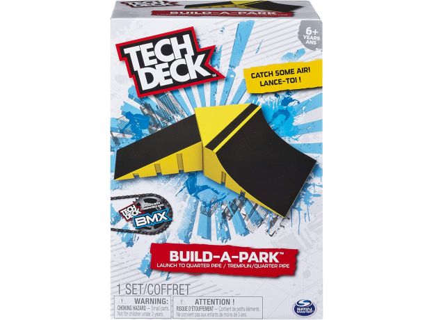 پیست اسکیت و دوچرخه Tech Deck سری Build a Park مدل Launch To Quarter Pipe, image 