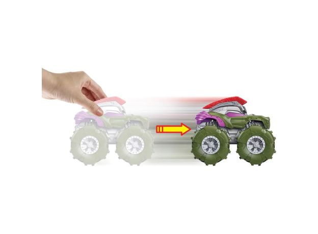 پک تکی ماشین 13 سانتی Hot Wheels سری Monster Truck مدل Marvel Hulk, تنوع: GVK37-Marvel Hulk, image 2