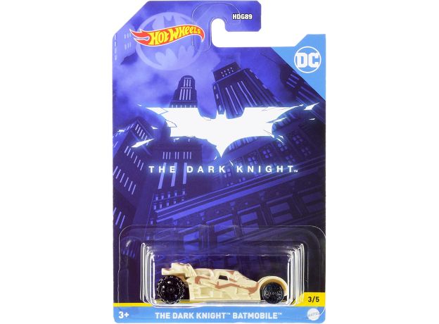 پک تکی ماشین Hot Wheels سری Batman مدل The Dark Knight Batmobile, image 