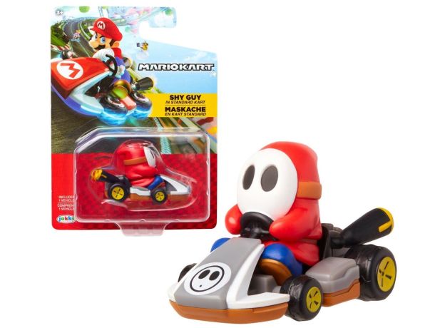 ماشین 6 سانتی آدم خجالتی به همراه فیگور, تنوع: 40303-Super Mario Kart Shy Guy, image 