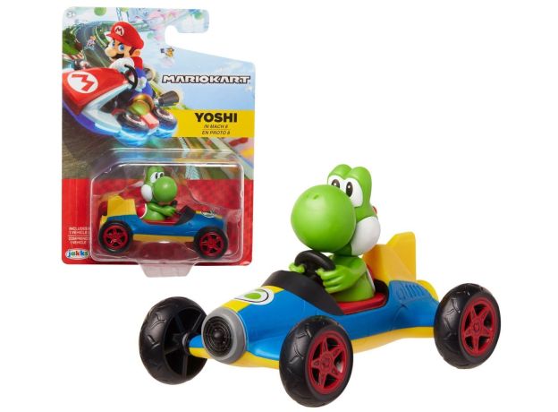 ماشین 6 سانتی یوشی به همراه فیگور, تنوع: 40303-Super Mario Kart Yoshi, image 