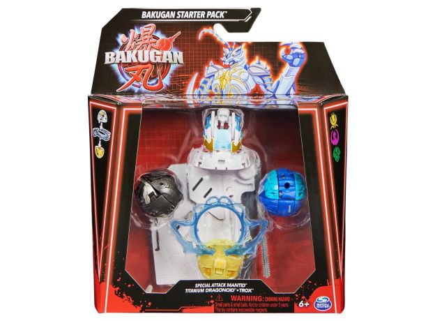 پک 3 تایی Starter باکوگان Bakugan سری Special Attack مدل Mantid, image 