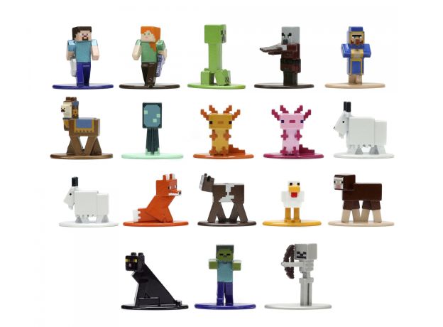 ست 18 تایی فیگورهای فلزی Minecraft سری 8, image 3