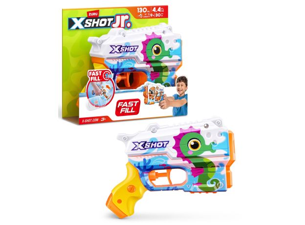 تفنگ آبپاش کودکانه ایکس شات X-Shot jr سری Fast Fill مدل اسب دریایی, تنوع: 118143 - اسب دریایی, image 