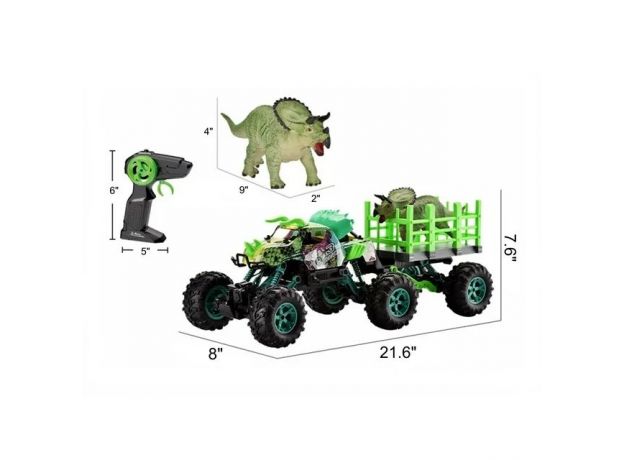 ماشین کنترلی آفرودی Crazon مدل Dinosaur Truck با مقیاس 1:14, image 4