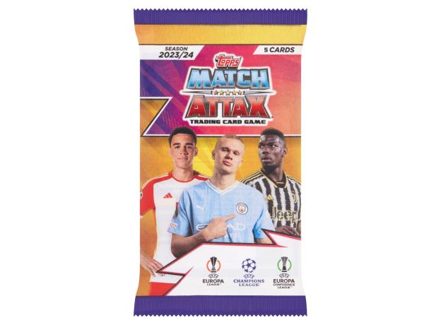 پک کارت بازی 5 تایی فوتبالی Match Attax فصل 24/2023, image 