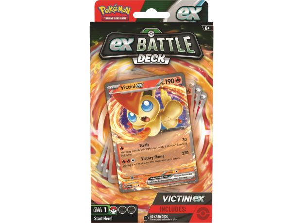 پک کارت بازی 60 تایی Pokemon سری ex Battle Deck مدل Victini ex, تنوع: PK290-85754-Victini ex, image 4