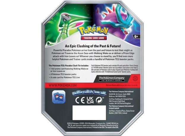 پک فلزی کارت بازی 40 تایی Pokemon مدل Paradox Clash آبی, تنوع: PK210-85762-Blue, image 2