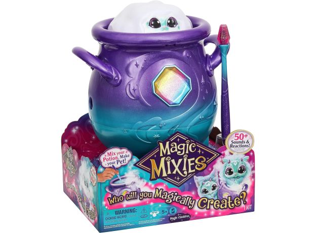 مجیک میکسیز دیگ جادویی با عروسک رباتیک سورپرایزی Magic Mixies مدل بنفش, تنوع: 14950-Purple, image 