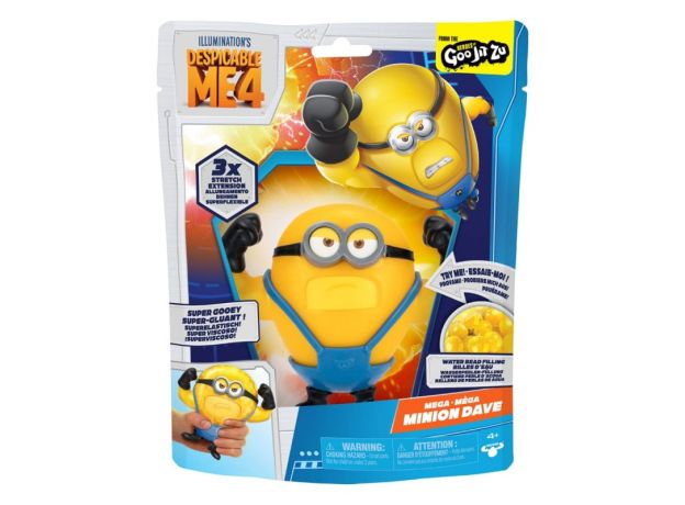 عروسک فشاری گو جیت زو Goo Jit Zu سری Despicable Me 4 مدل مگا مینیون دیو, تنوع: 42865-Dave, image 5