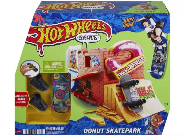 پیست اسکیت انگشتی Hot Wheels مدل Donut Skatepark, تنوع: HGT91-Donut, image 4