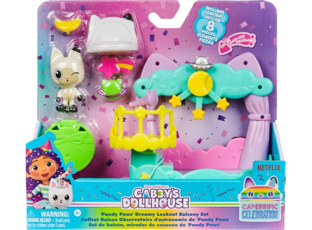 ست بازی بالکن خانه عروسکی گبی Gabby’s Dollhouse همراه با پندی پاز, تنوع: 6069729-Pandy Paws, image 8