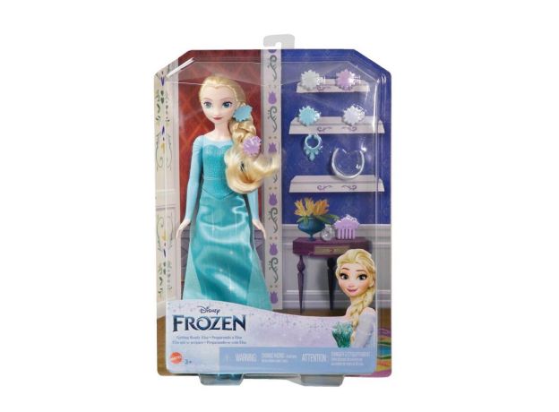 عروسک 30 سانتی پرنسس السا در حال آماده شدن برای مهمانی Disney Frozen, image 6