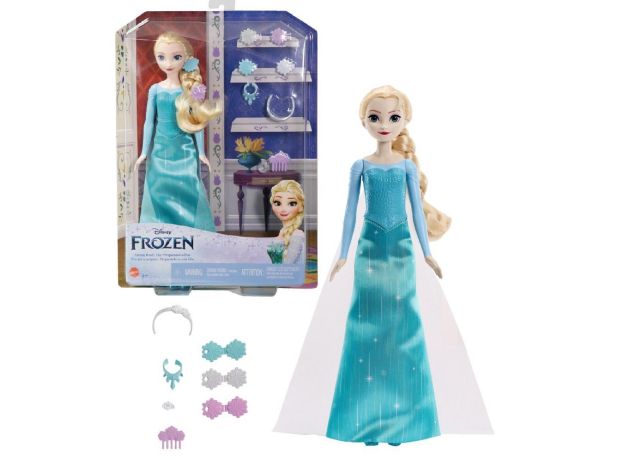 عروسک 30 سانتی پرنسس السا در حال آماده شدن برای مهمانی Disney Frozen, image 