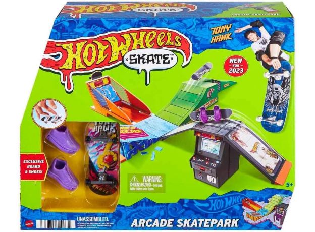 پیست اسکیت انگشتی Hot Wheels مدل Arcade Skatepark, تنوع: HGT91-Arcade, image 8