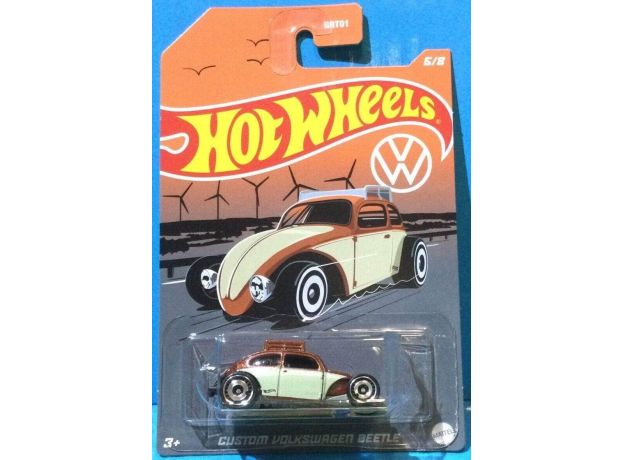 پک تکی ماشین Hot Wheels سری Volkswagen مدل Custom Beetle, image 