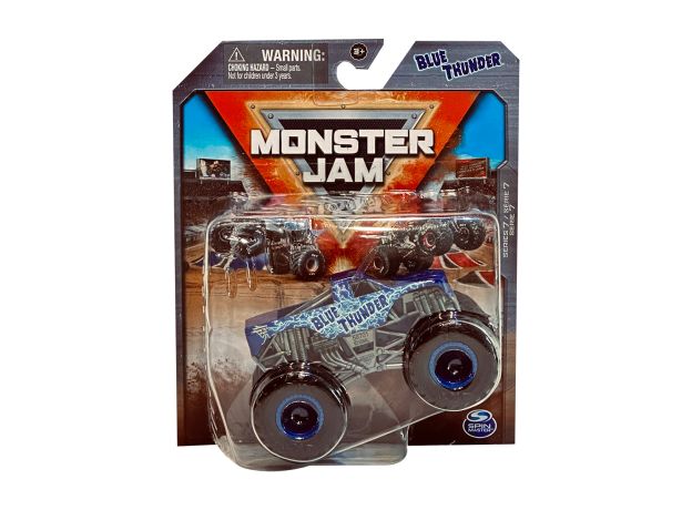 پک تکی ماشین Monster Jam با مقیاس 1:64 مدل Blue Thunder, تنوع: 6061233-Blue Thunder, image 