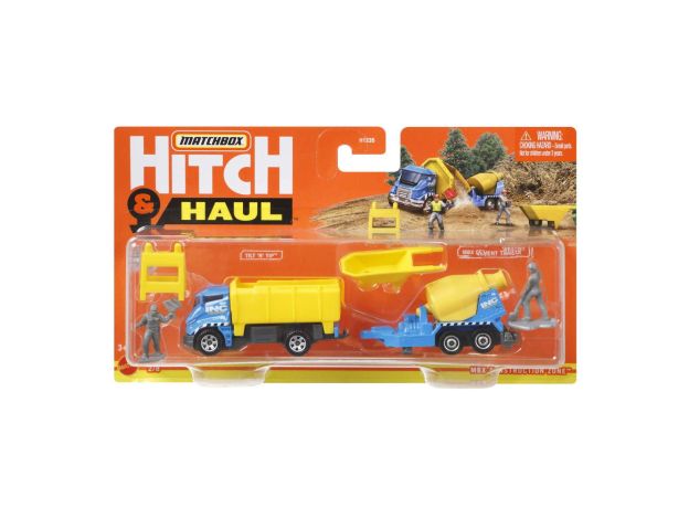 پک تریلر و ماشین Match Box سری Hitch and Haul مدل Tilt ‘N’ Tip, image 3