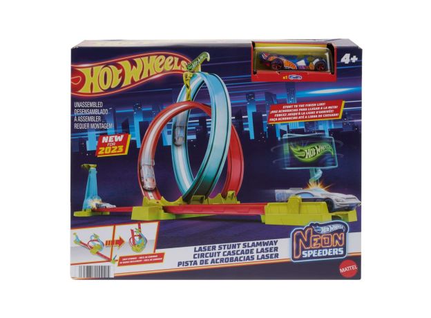 پیست ماشین های Hot Wheels سری Neon Speeders مدل Laser Stunt Slamway, image 5